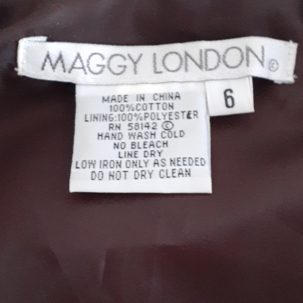 Vtg Maggy london jacket size 6 - Picture 11 of 14